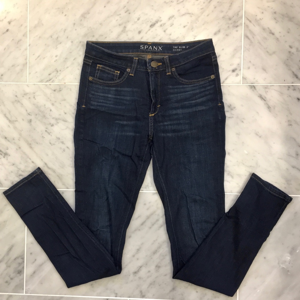 SPANX The Slim-X Skinny Jeans in Rich Indigo, 26